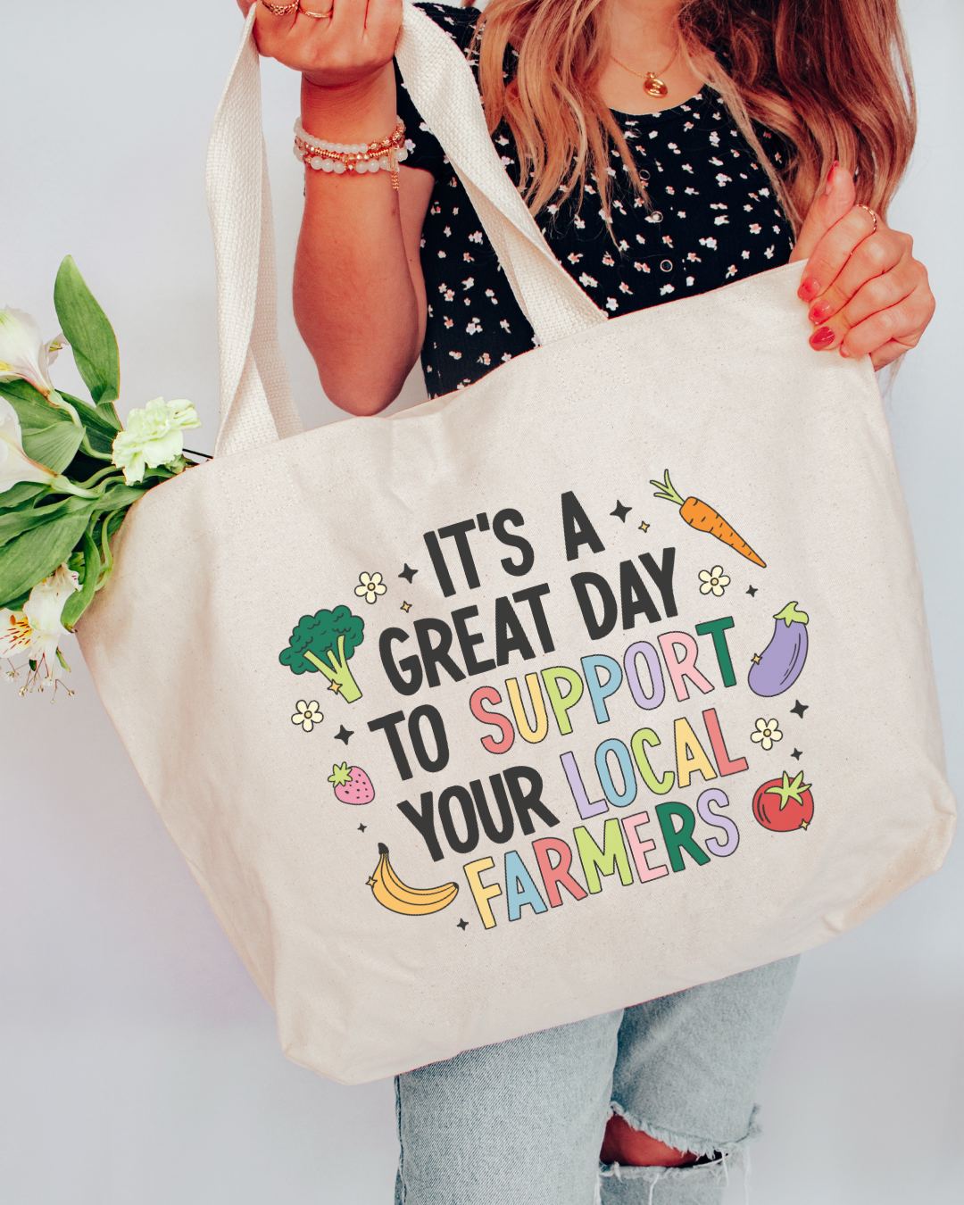 SUPPORT LOCAL FARMERS - TOTE BAG