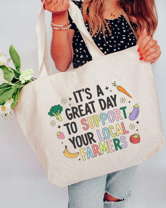 SUPPORT LOCAL FARMERS - TOTE BAG