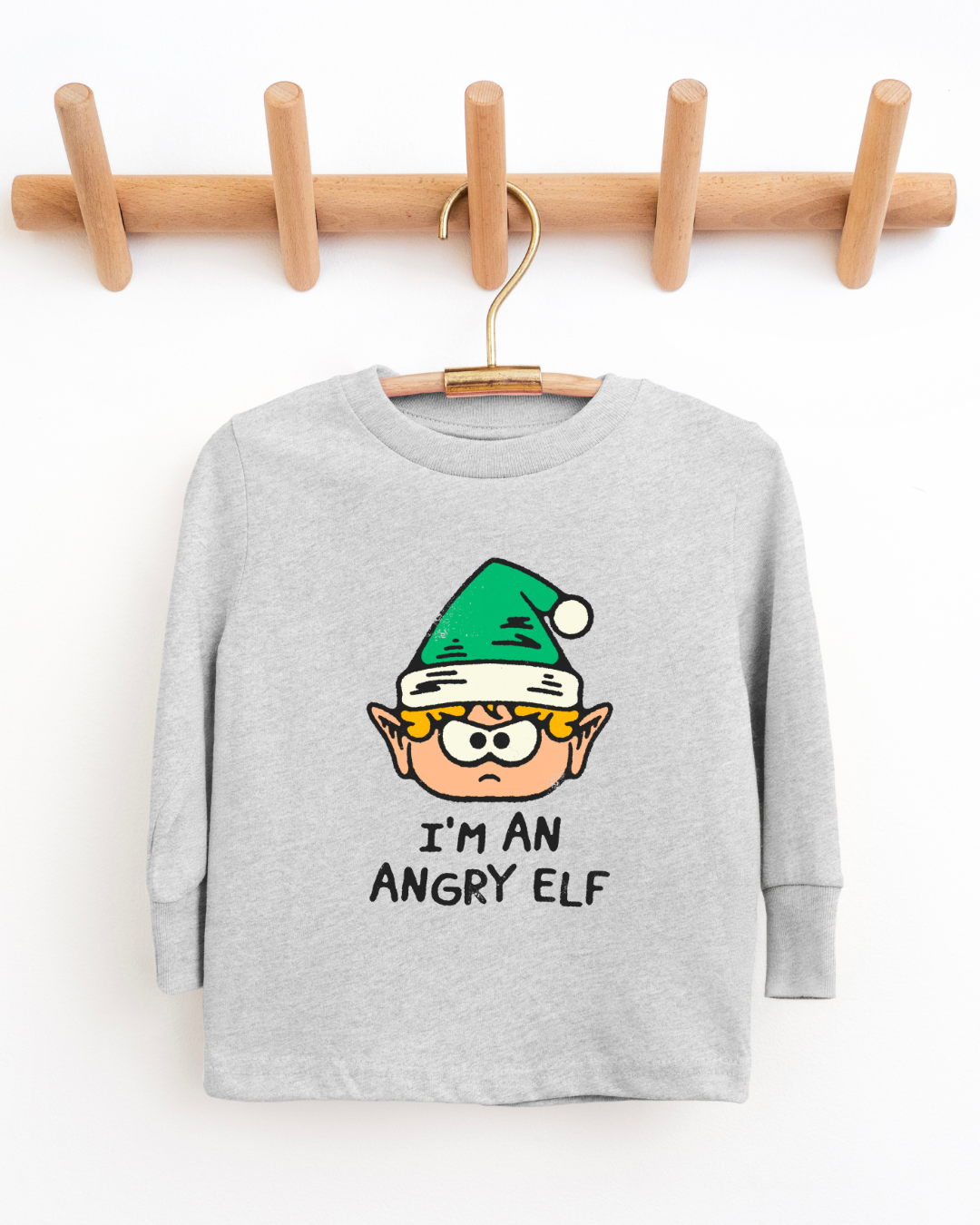 I'M AN ANGRY ELF - KIDS LONG SLEEVE