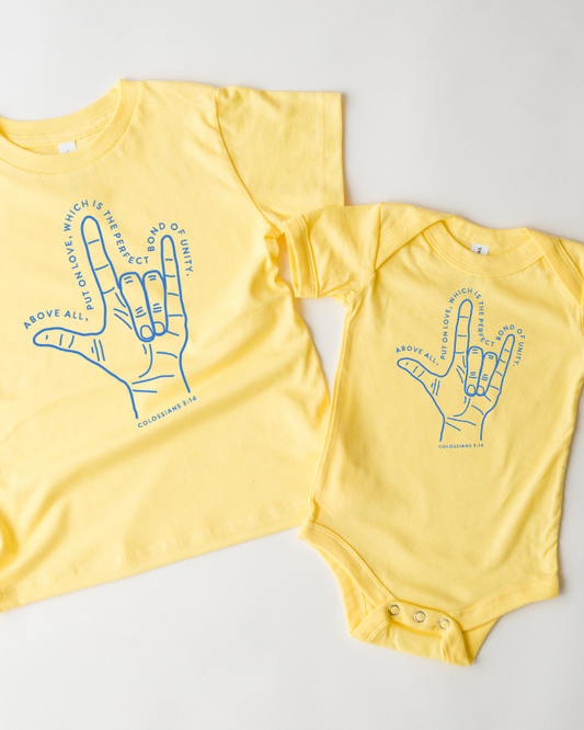 COLOSSIANS 3:14 - KIDS TSHIRT