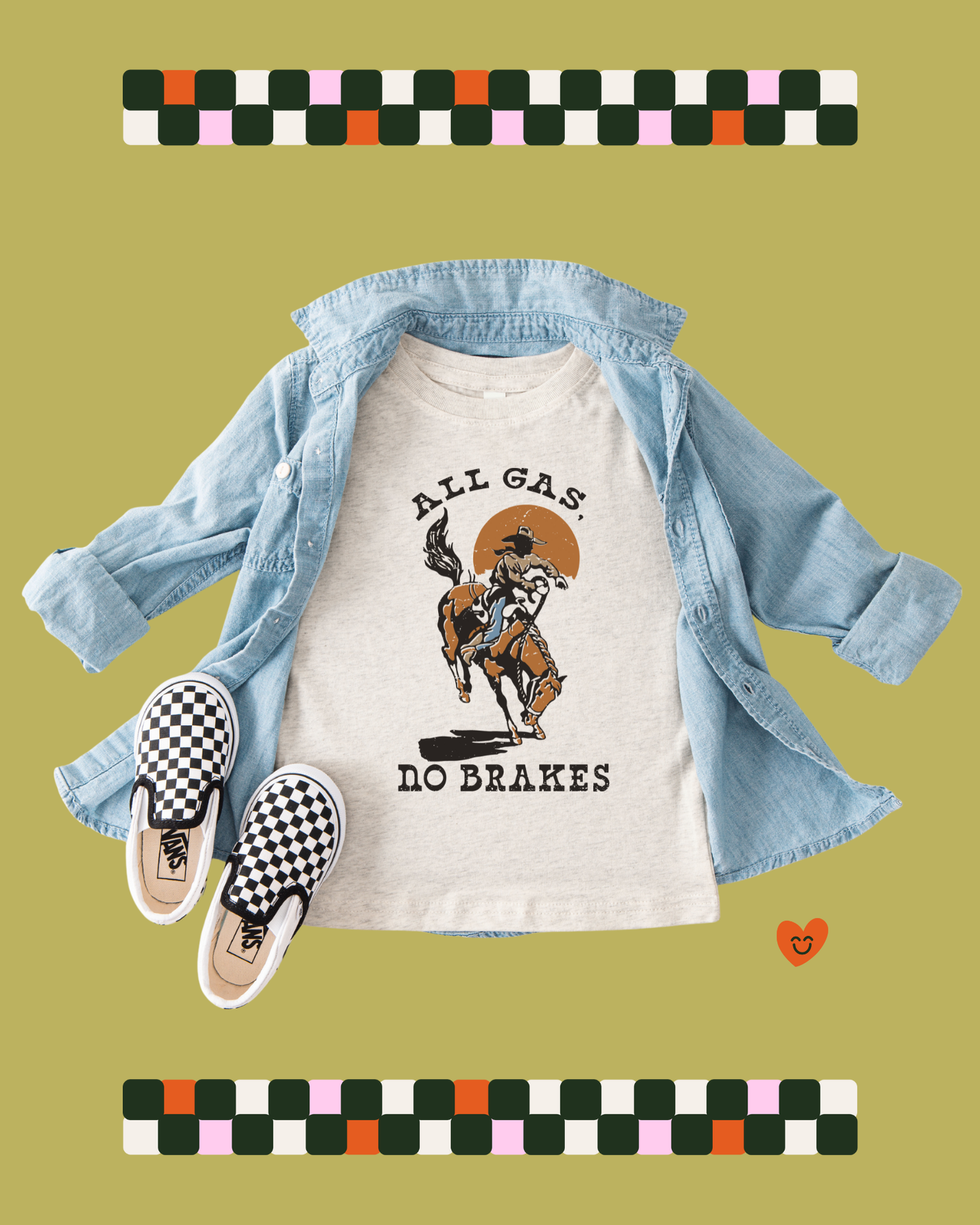 ALL GAS NO BRAKES - KIDS TSHIRT