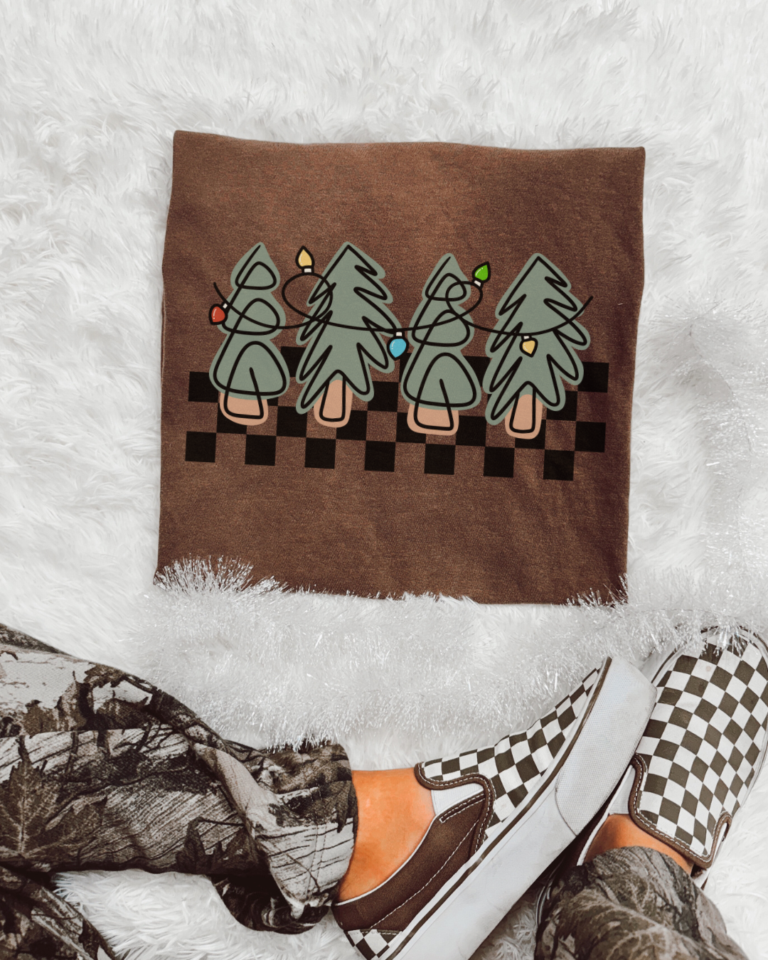 CHECKERED TREES - TSHIRT