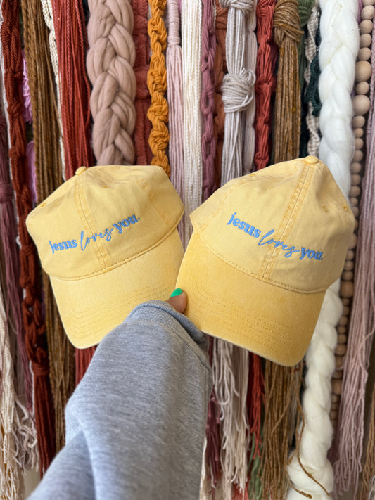 JESUS LOVES YOU - EMBROIDERED DAD HAT