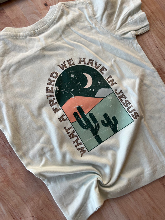 WHAT A FRIEND WE HAVE IN JESUS - KIDS TSHIRT