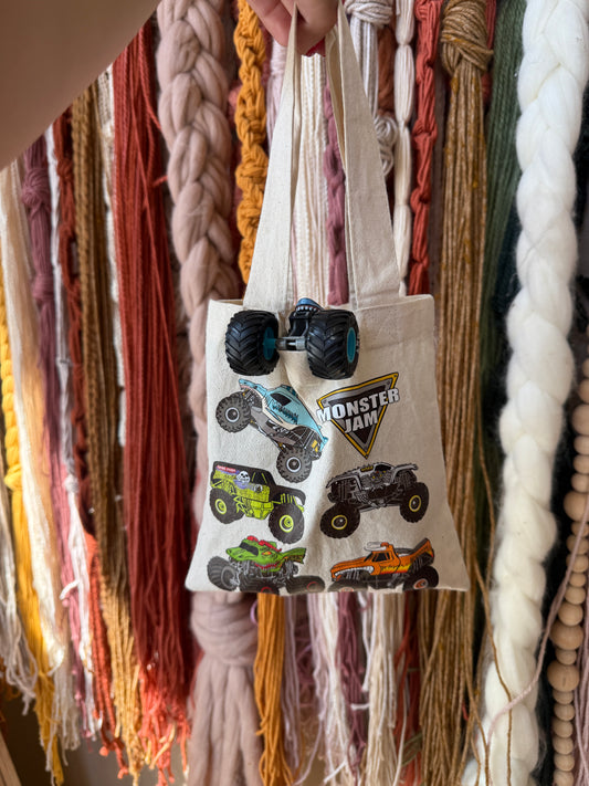 MONSTER TRUCKS - TINY TOTE BAG