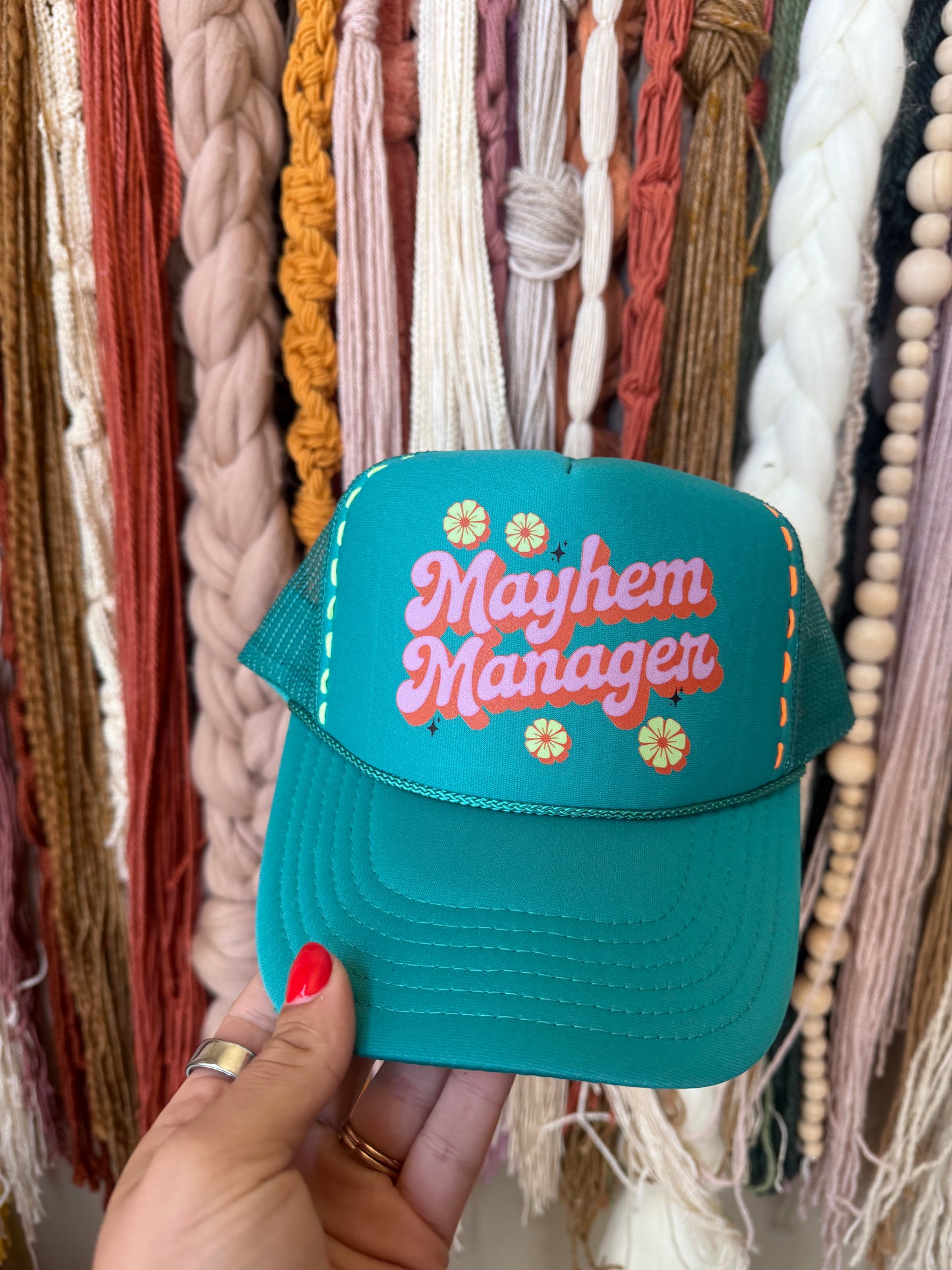MAYHEM MANAGER - STITCHED TRUCKER HAT
