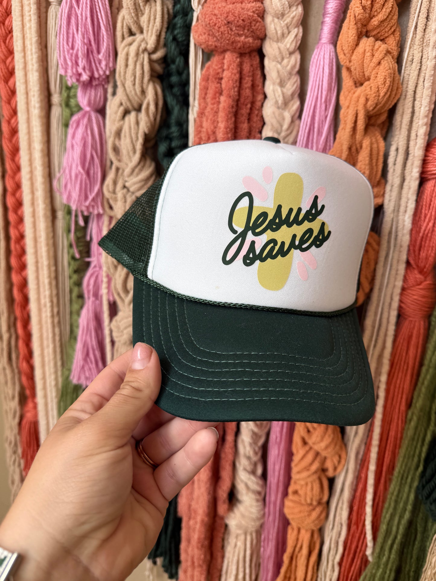 JESUS SAVES - TRUCKER HAT