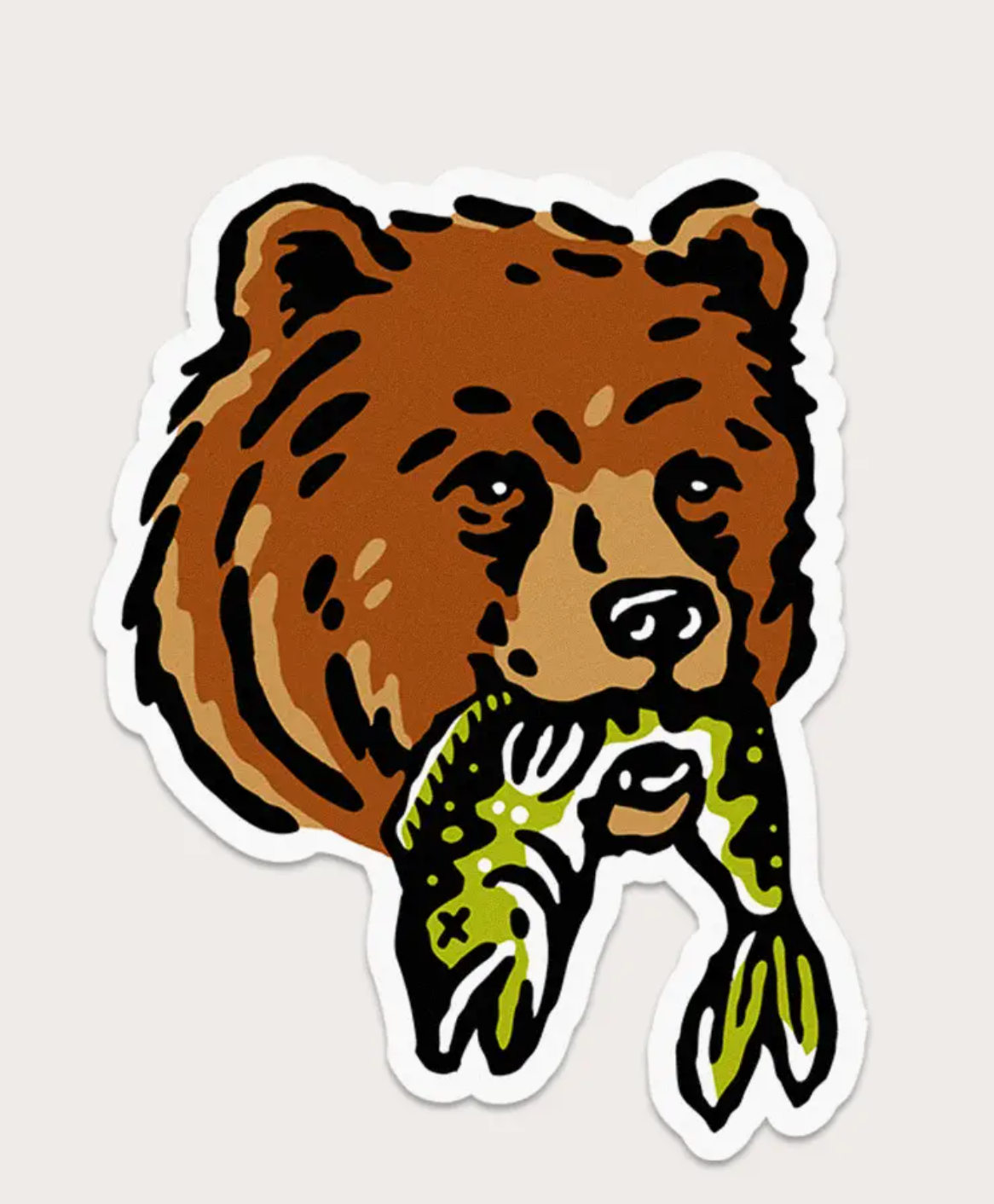 BEAR & FISH - VINYL STICKER