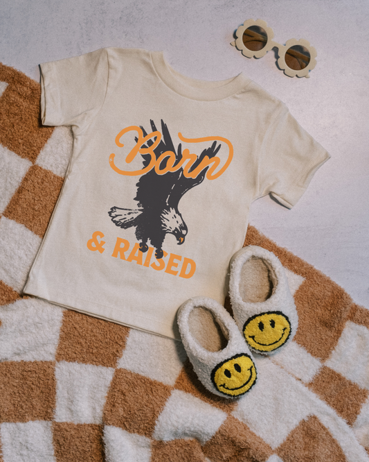 BORN & RAISED - KIDS TSHIRT