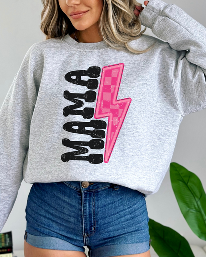 MAMA LIGHTNING - CREWNECK SWEATSHIRT