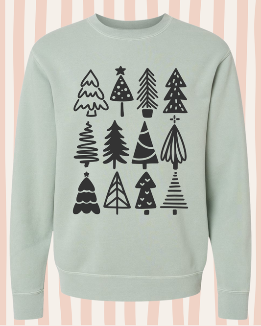DOODLE TREES - SWEATSHIRT
