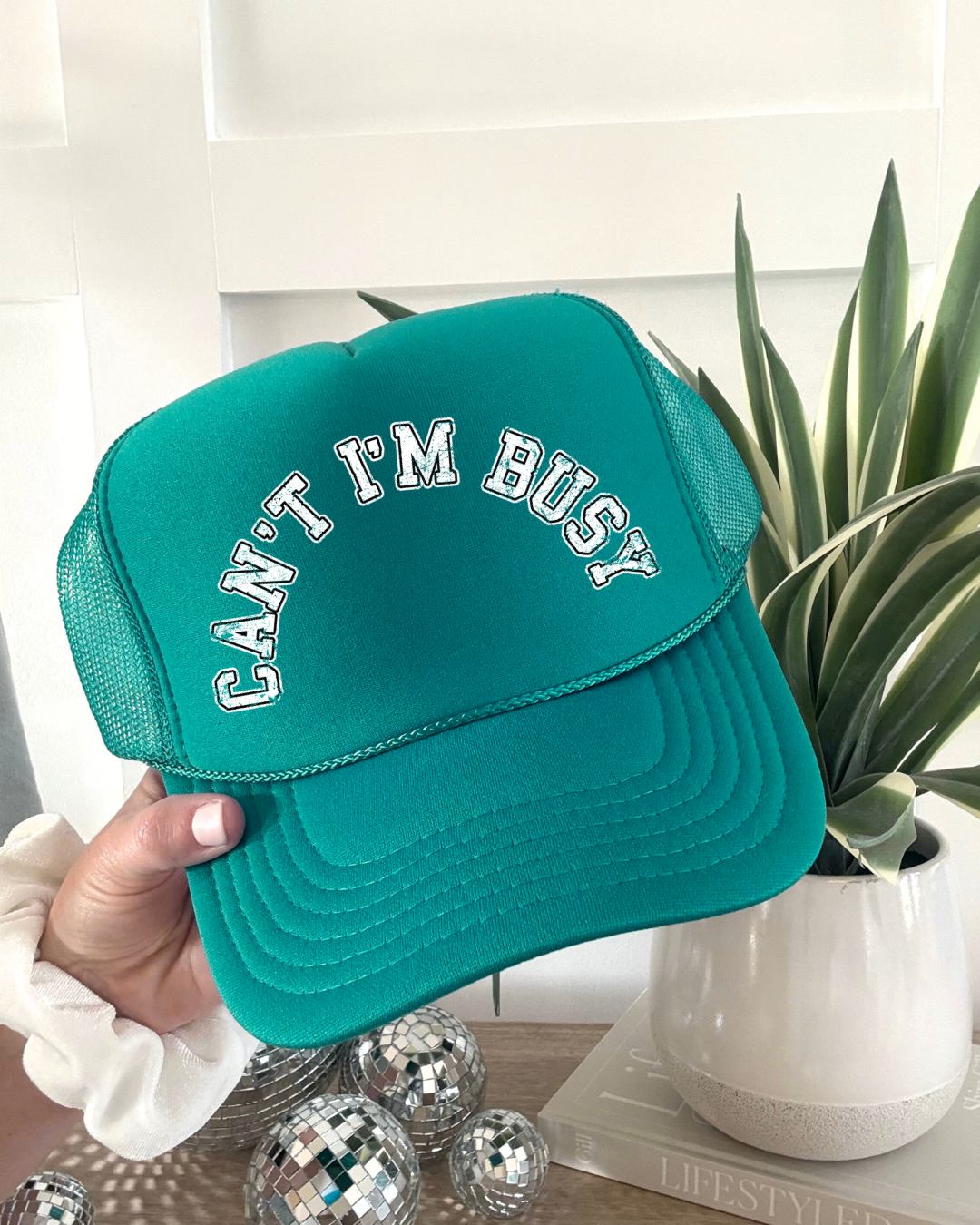 CAN'T IM BUSY - TRUCKER HAT