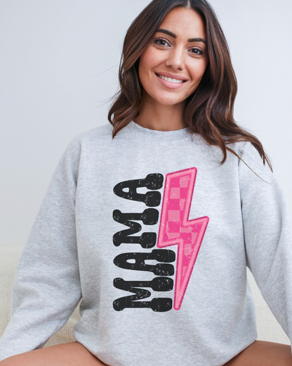 MAMA LIGHTNING - CREWNECK SWEATSHIRT