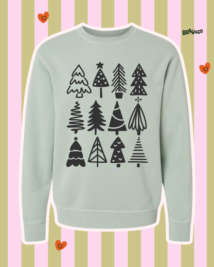 DOODLE TREES - SWEATSHIRT