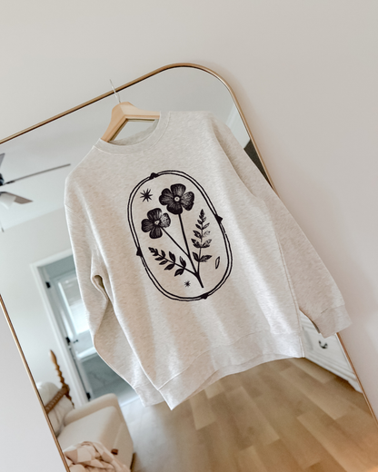 FLORAL STAMP - SWEATSHIRT