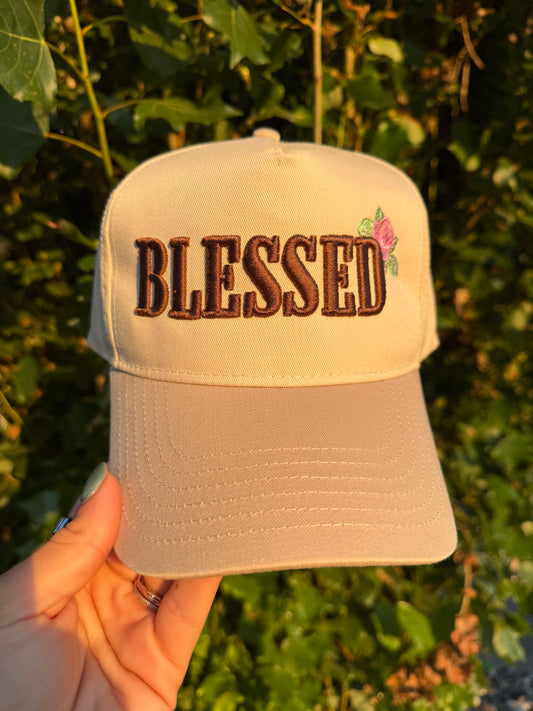 BLESSED - EMBROIDERED HAT