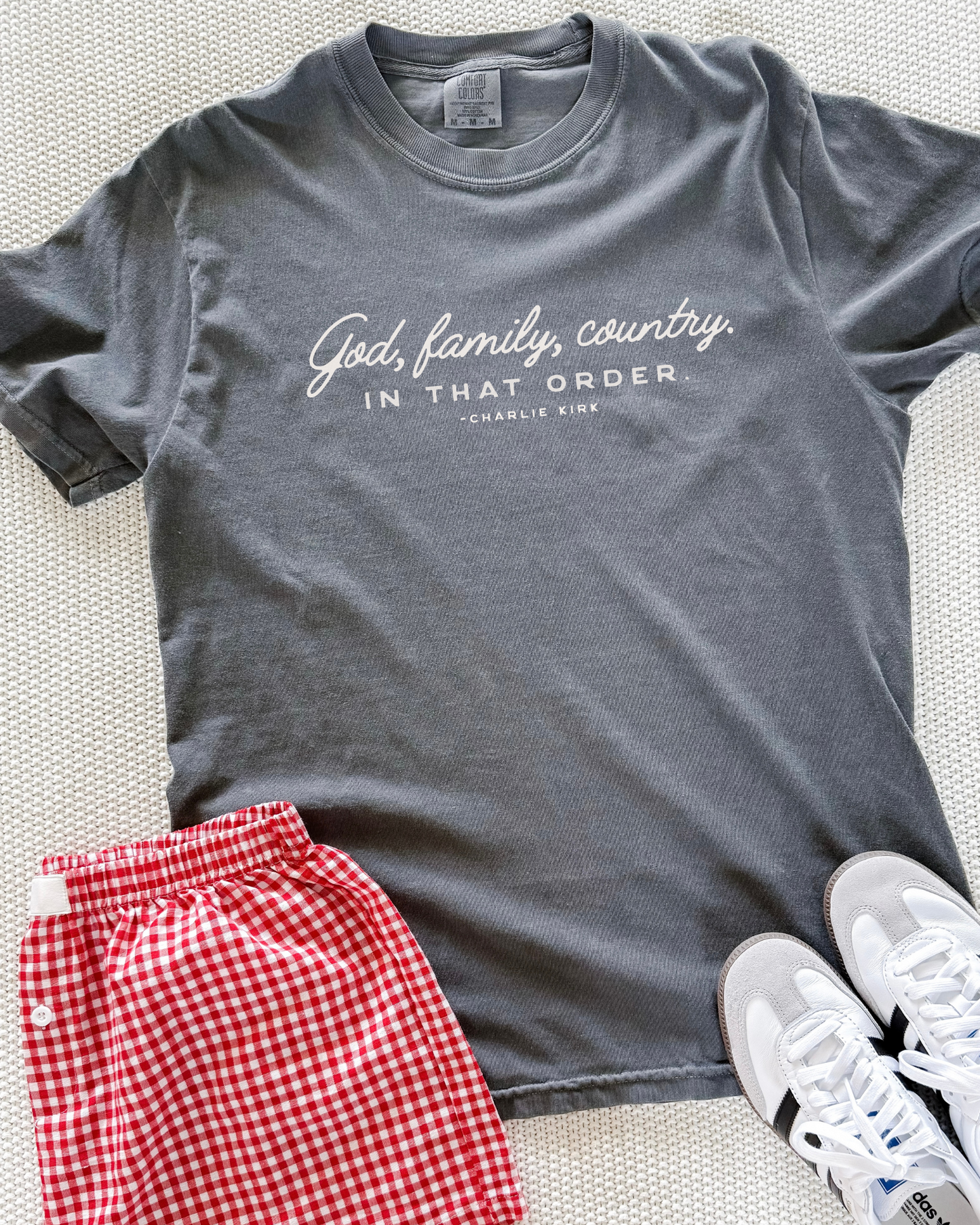 GOD. FAMILY. COUNTRY. IN THAT ORDER.  - TSHIRT