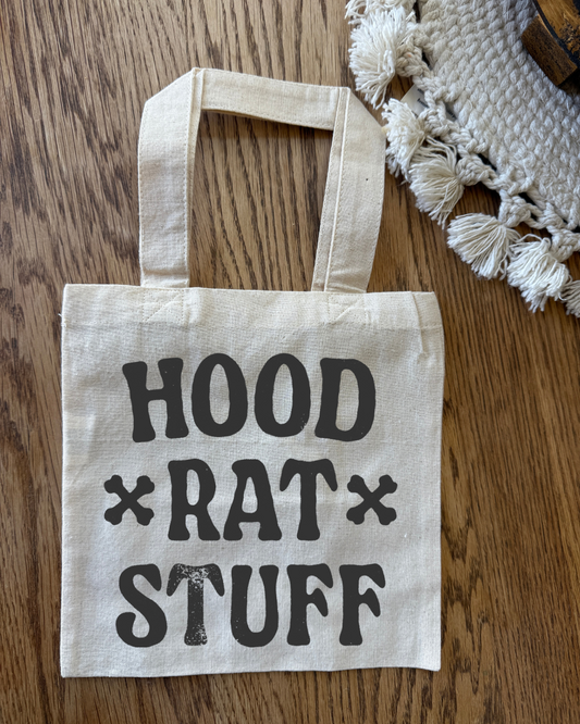HOOD RAT STUFF - TINY TOTE BAG