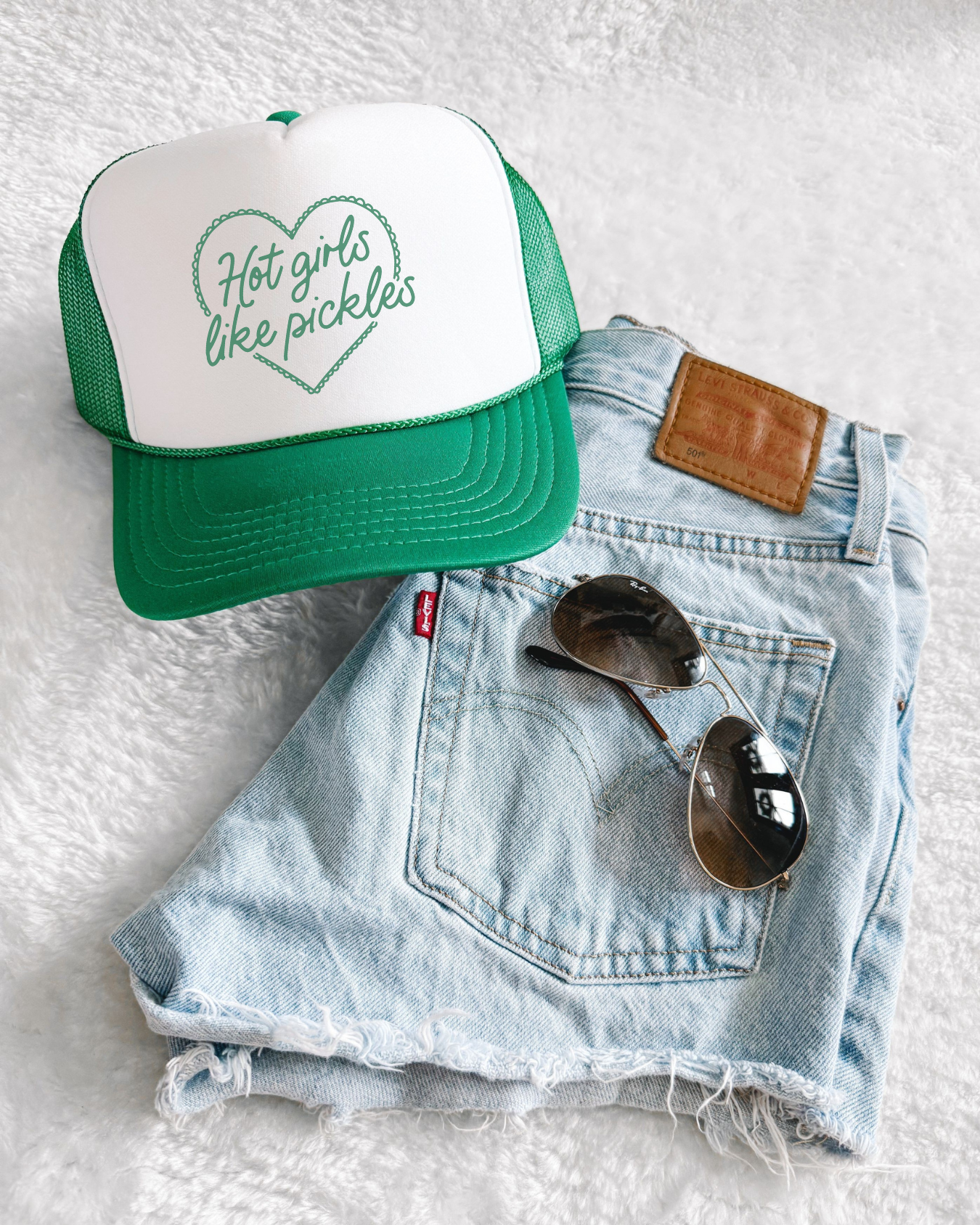 HOT GIRLS LIKE PICKLES - TRUCKER HAT
