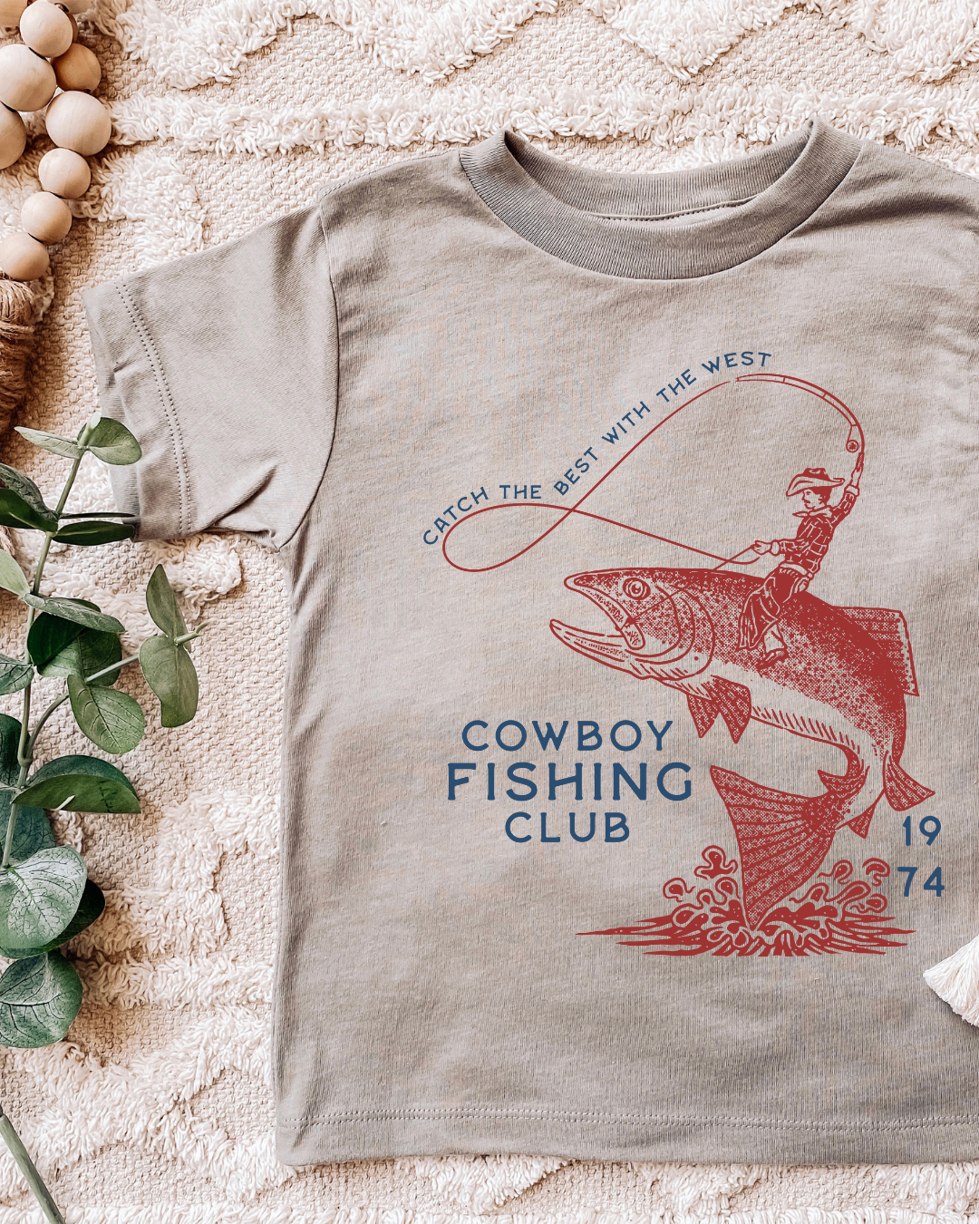 COWBOY FISHING - KIDS TSHIRT