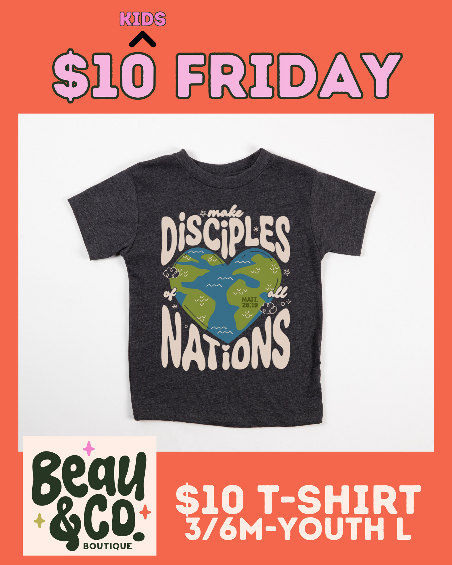 $10 FRIDAY - LOVE MORE - KIDS TSHIRT