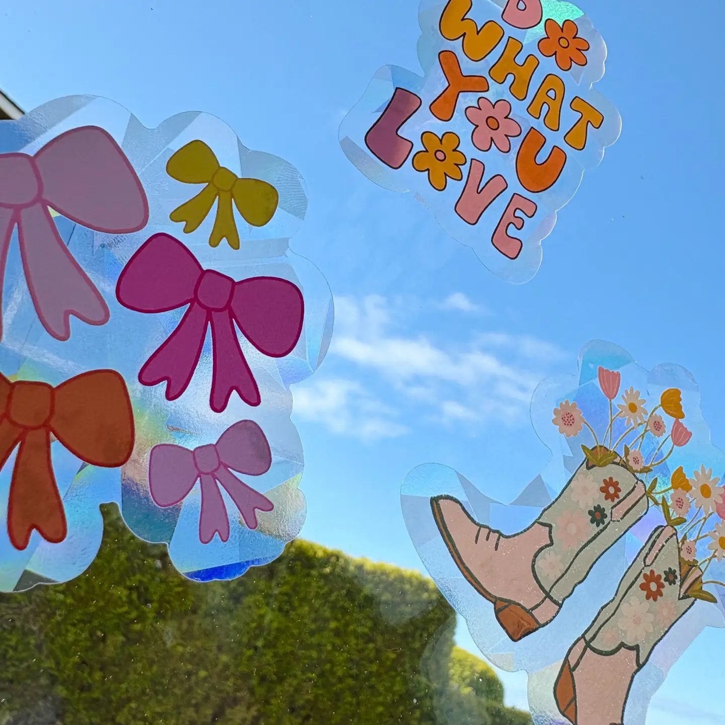 TULIP RAYS -- SUNCATCHER STICKER