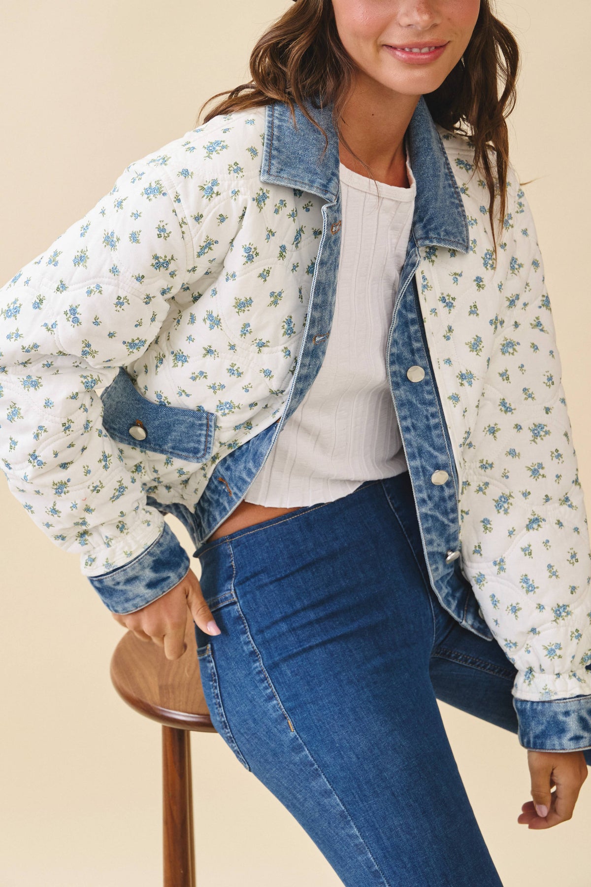 QUILTED DENIM JACKET