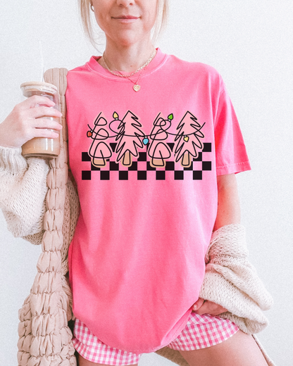 CHECKERED TREES - TSHIRT