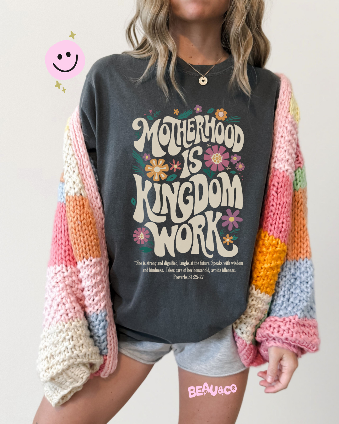 MOTHERHOOD IS KINGDOM WORK - TSHIRT
