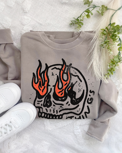 EVERYTHING'S FINE 💀- SWEATSHIRT