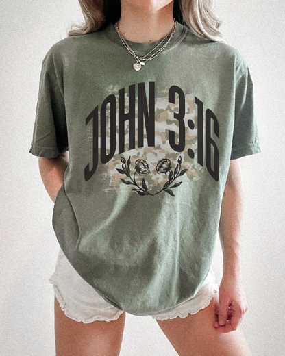 JOHN 3:16 FLORAL