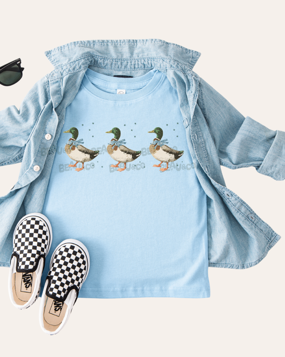 DUCKS IN A ROW - KIDS TSHIRT
