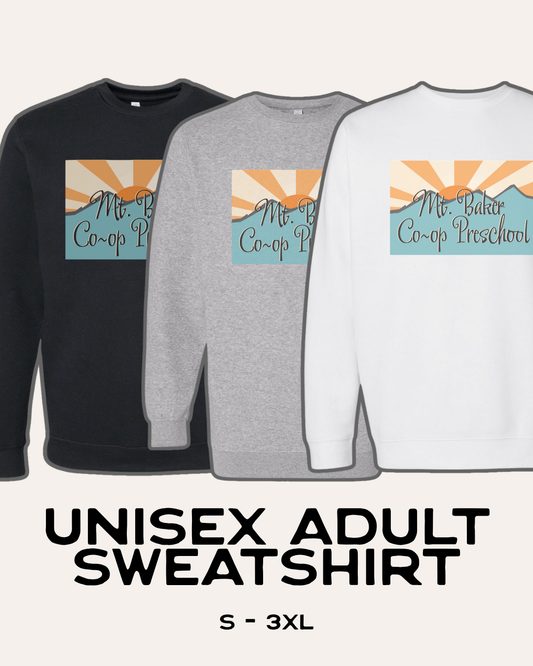 MT. BAKER CO-OP PRESCHOOL - ADULT SWEATSHIRT