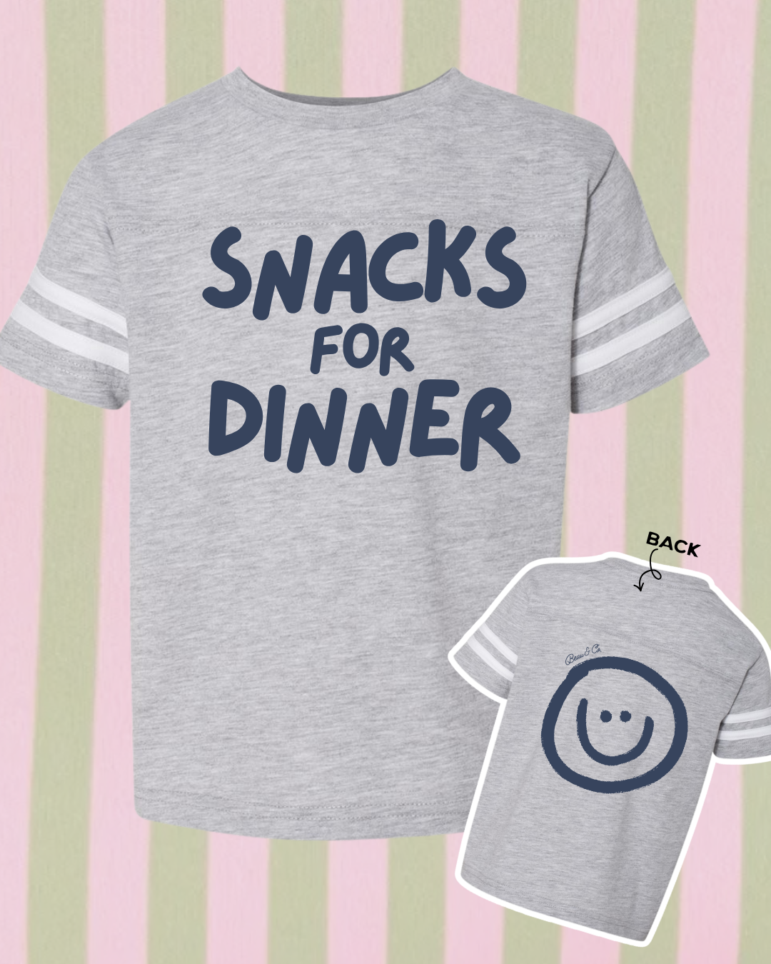 SNACKS FOR DINNER - KIDS TSHIRT