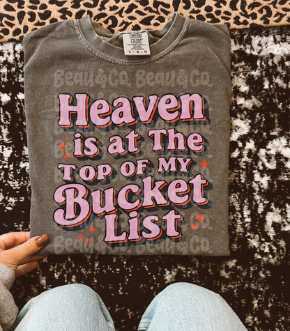 TOP OF MY BUCKET LIST