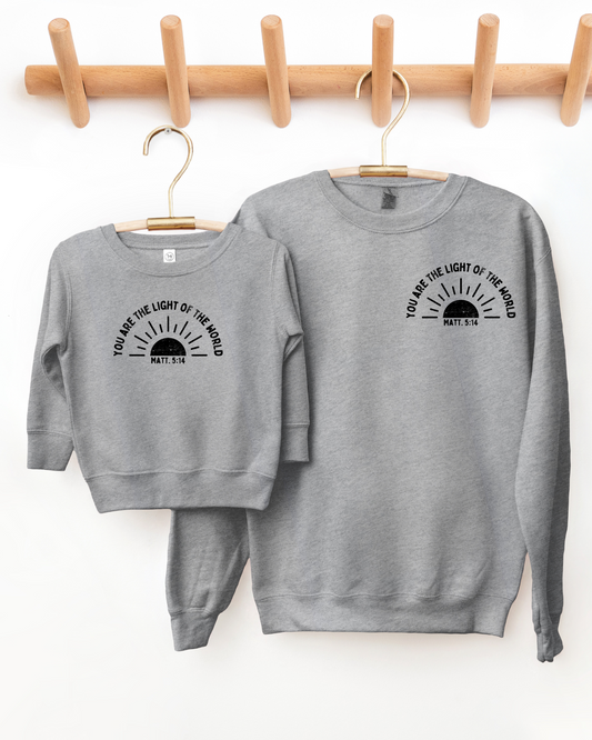 LIGHT OF THE WORLD - CREWNECK SWEATSHIRT