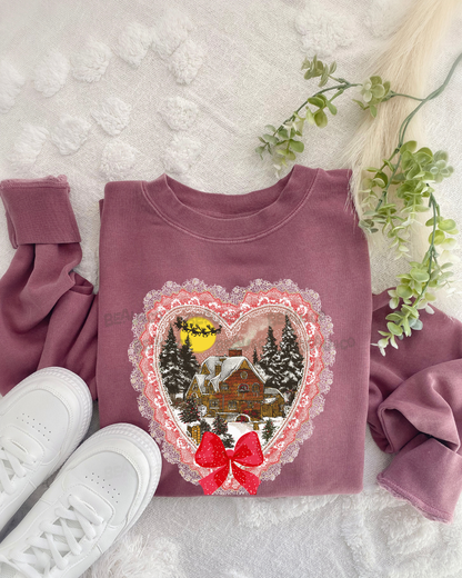 LACE HEART - SWEATSHIRT