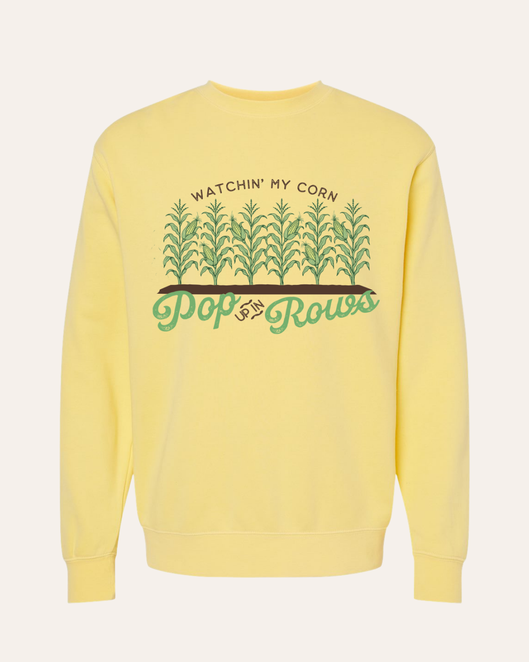 WATCHING MY CORN POP UP IN ROWS