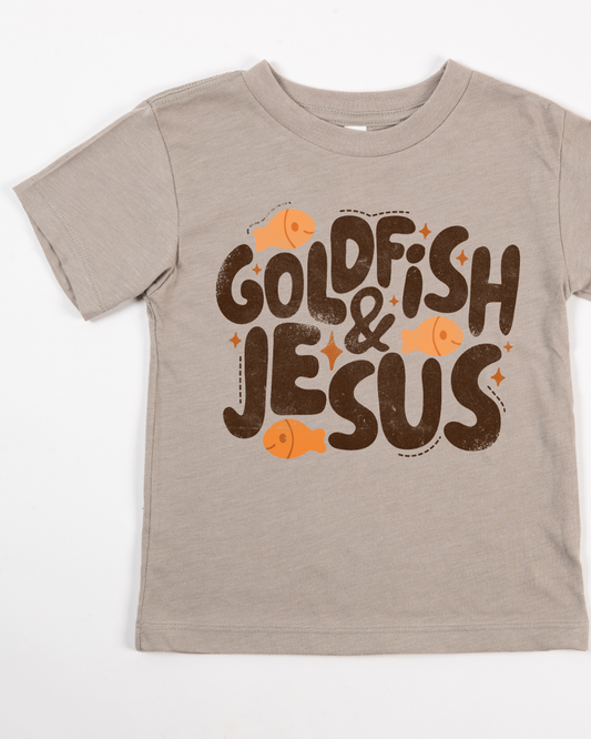 GOLDFISH & JESUS - KIDS TSHIRT