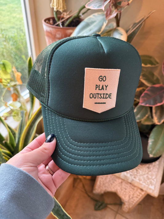 GO PLAY OUTSIDE - TRUCKER HAT