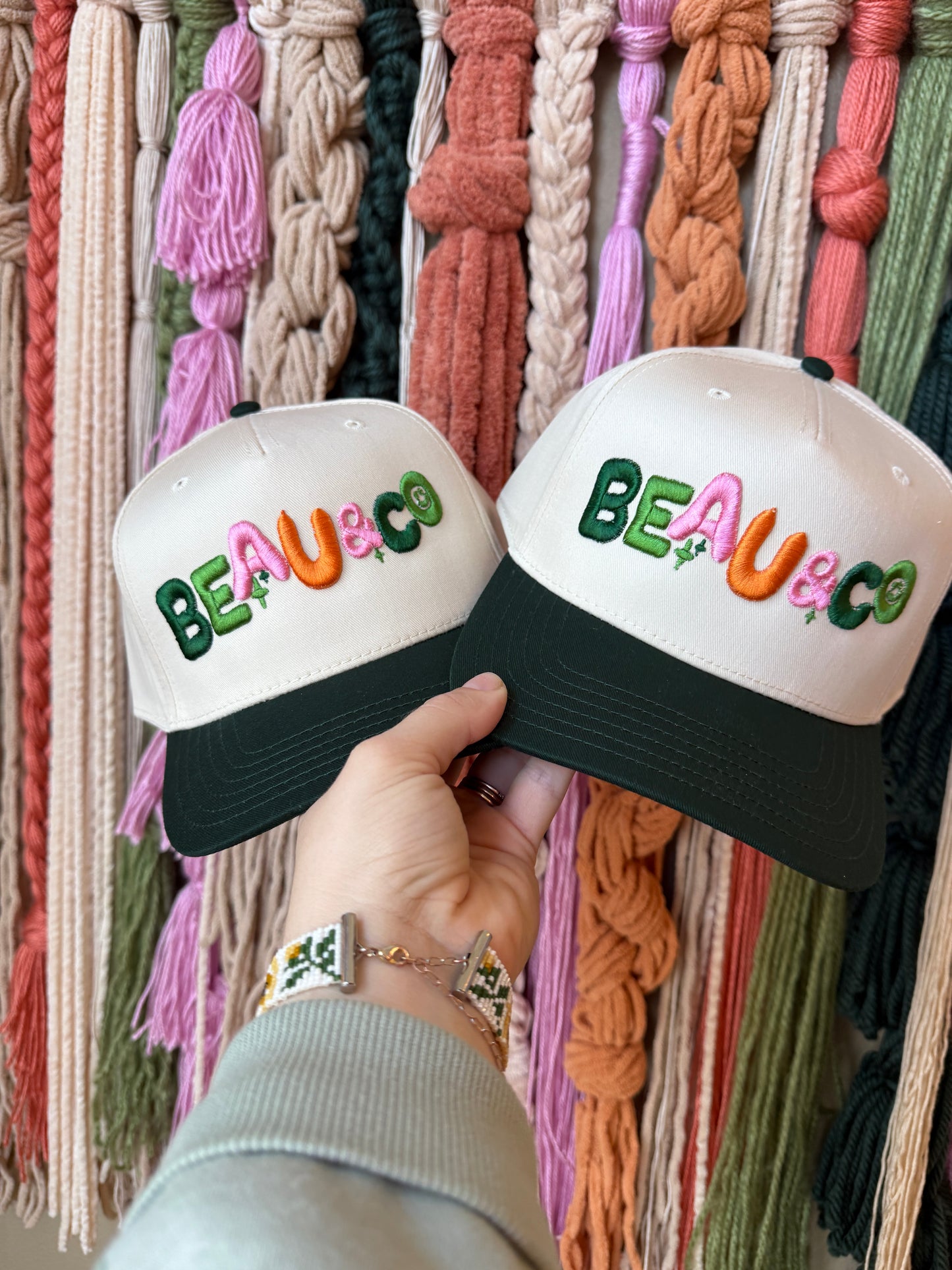 BEAU & CO. - PUFF EMBROIDERED HAT