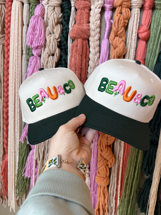 BEAU & CO. - PUFF EMBROIDERED HAT