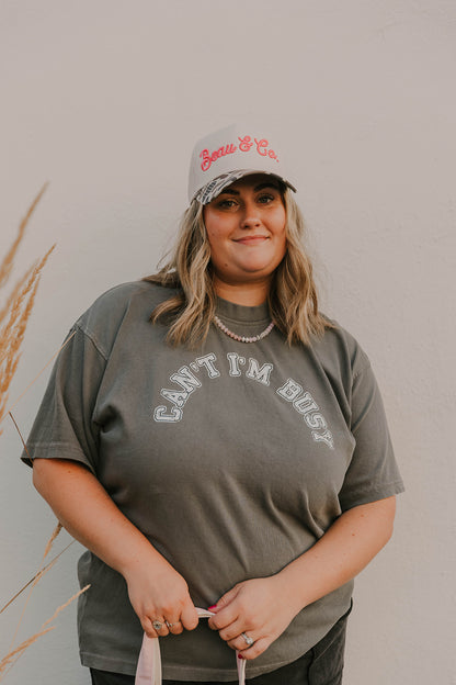 CAN'T I'M BUSY - PREMIUM TSHIRT