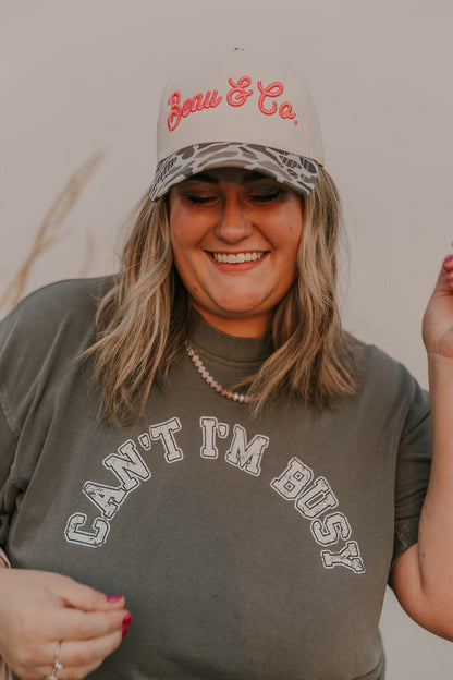 CAN'T I'M BUSY - PREMIUM TSHIRT