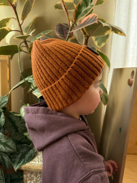Youth - Leather Patch Beanie