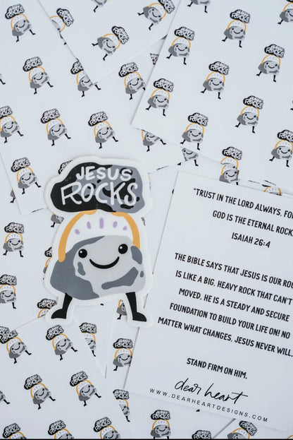JESUS ROCKS - VINYL STICKER
