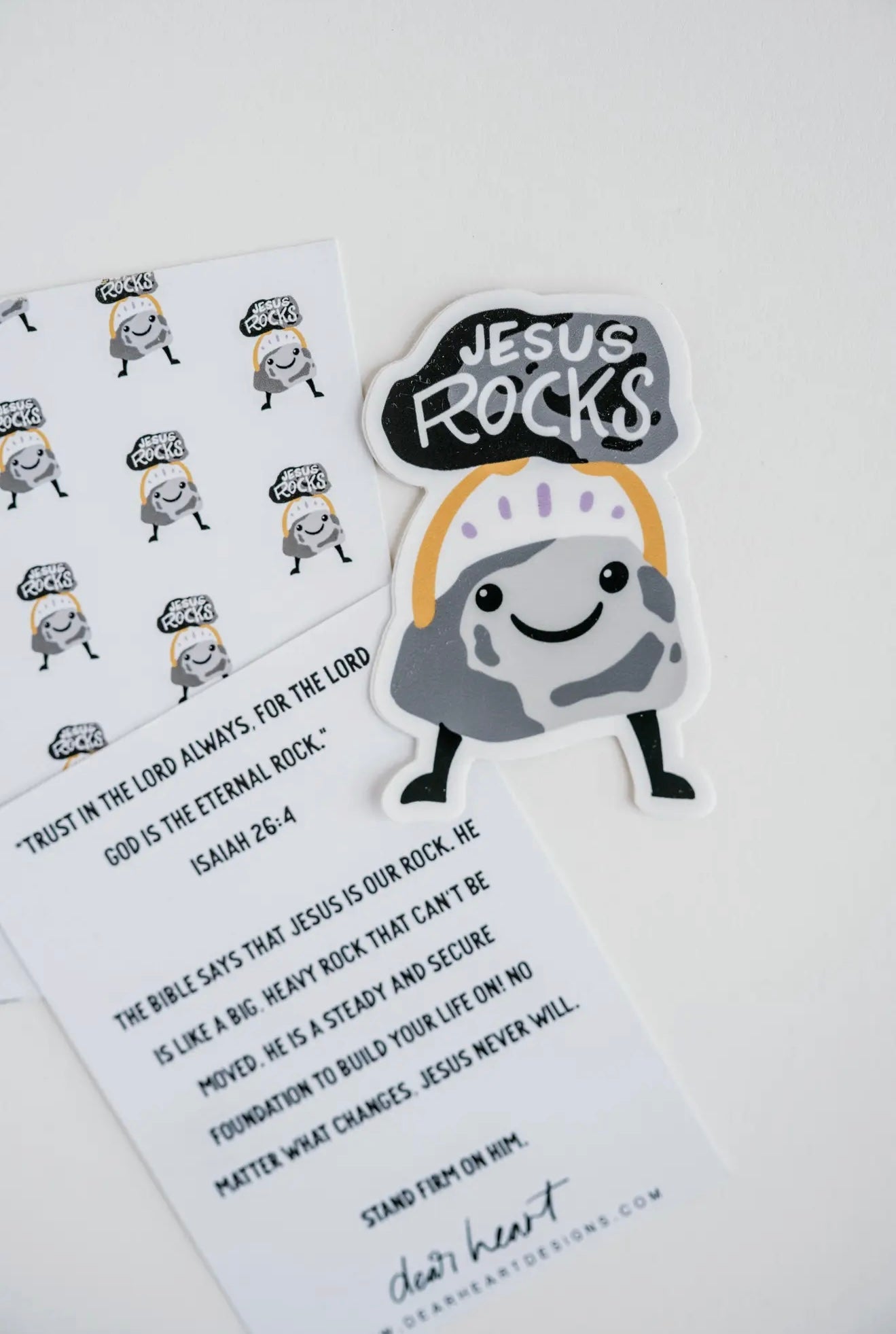 JESUS ROCKS - VINYL STICKER