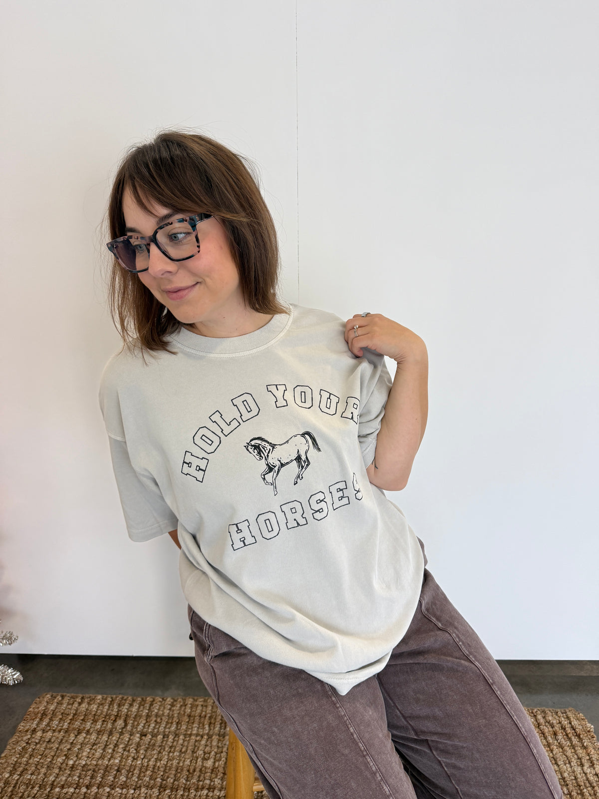 HOLD YOUR HORSES - PREMIUM TSHIRT