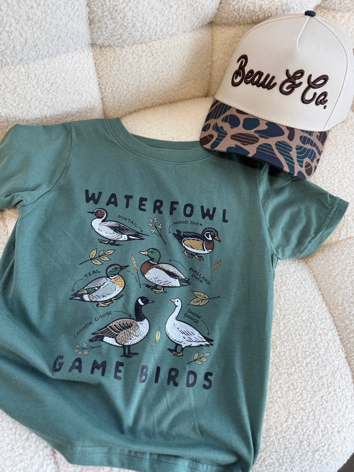 WATERFOWL BIRDS - KIDS TSHIRT