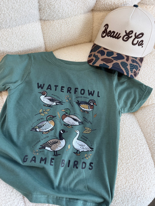 WATERFOWL BIRDS - KIDS TSHIRT